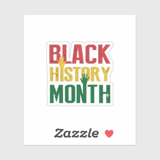 Sticker mois d'histoire noire (Feuille)
