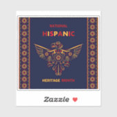 Sticker Mois du patrimoine hispanique Aigle Abstrait color (Feuille)