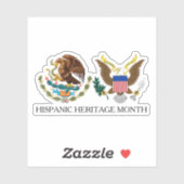 Sticker Mois national du patrimoine hispanique - Aigles (Feuille)