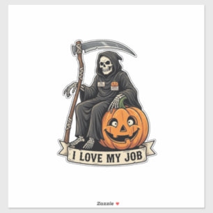 Sticker Moissonneur sinistre Travail Amour Halloween Citro