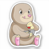 Sticker Mole comme joueur avec Joystick (Devant)