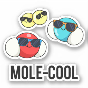 Sticker Mole-Cool Molecule