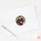 Sticker mole Cristmas mignon (Enveloppe)