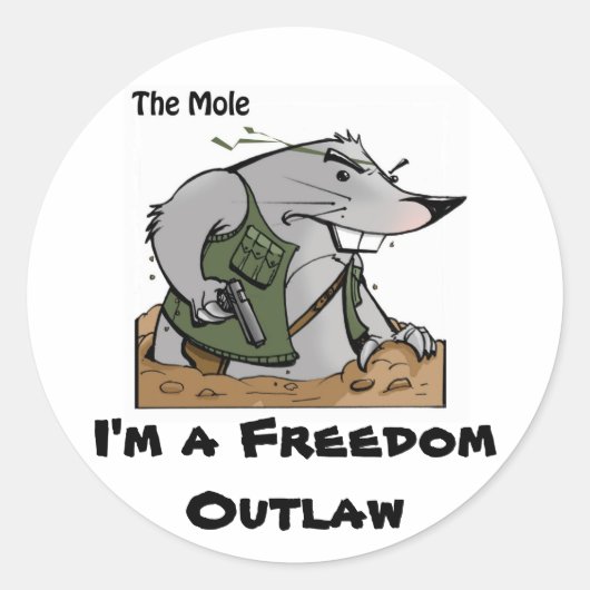 Sticker Mole Outlaw (Devant)