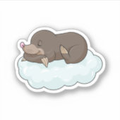 Sticker Mole sur nuages (Devant)