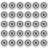 Sticker Mollusc Free Wedding Place Card Mini Food Allergy (Devant)