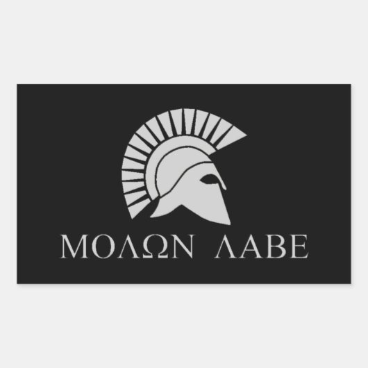 Sticker Molon Labe - Feuille de 4 (Devant)