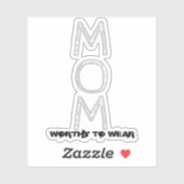 Sticker MOM - À Porter (Feuille)