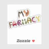 Sticker Mon agriculture - Aliments sains (Feuille)