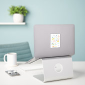 Sticker Mon alphabet de dinosaure (Ordinateur portable sur le bureau)