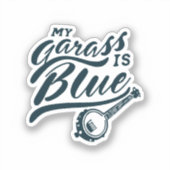 Sticker Mon banjo est bleu (Recto)