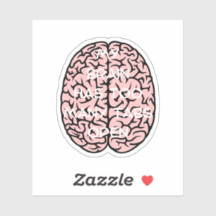 Sticker Mon cerveau a trop d'onglets, des onglets cérébrau