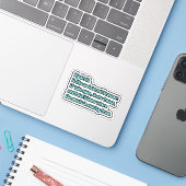 Sticker Mon cerveau est comme un navigateur Internet ; cer (Ordinateur portable avec iPhone)