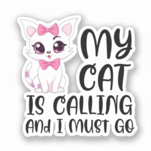 Sticker Mon Chat Appelle