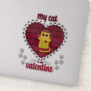 Sticker Mon Chat Est Ma Saint Valentin Drôle cadeau amou