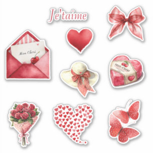 Sticker Mon Cheri (mon amour) Je'taime (Je t'aime)