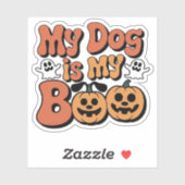 Sticker Mon Chien Est Mon Bois, Professeur, Amusant Drôle (Feuille)