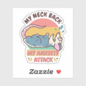 STICKER MON COU RETOUR MON ATTAQUE D'ANXIÉTÉ (Feuille)