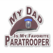 Sticker Mon DAD est mon parachutiste favori (Devant)