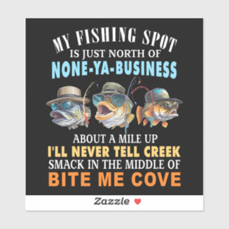 STICKER MON ENDROIT DE PÊCHE