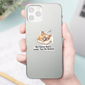 Sticker Mon Frenchie Ronfle Plus Fort Que Mon Mari Drôle D (Téléphone)