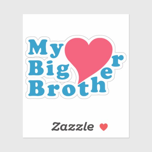 Sticker Mon grand frère amour (Feuille)