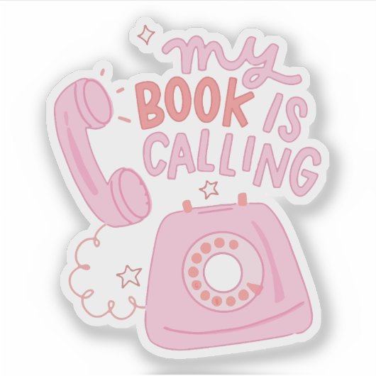 Sticker Mon livre m'appelle  (Devant)