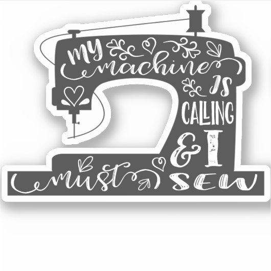 Sticker Mon ordinateur appelle (Devant)