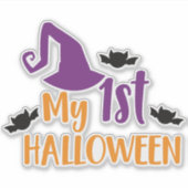 Sticker Mon premier Halloween, Chapeau de sorcière, Chapea (Devant)