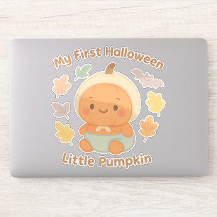 Sticker Mon premier Halloween Petit bébé citrouille