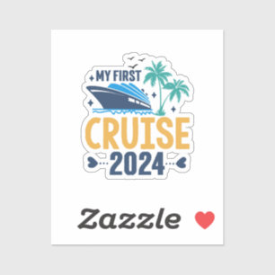 Sticker Mon premier voyage en mer 2024