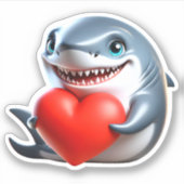 Sticker Mon requin valentin (Devant)