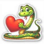 Sticker Mon serpent valentine (Devant)