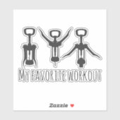 Sticker Mon Travail Préféré À La Vigne Tumbler Funny (Feuille)