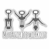 Sticker Mon Travail Préféré À La Vigne Tumbler Funny (Devant)