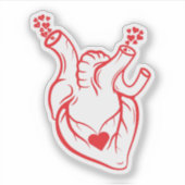 Sticker Mon véritable amour de cœur. (Devant)