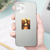 Sticker Mona Lisa Cœur Saint-Valentin Baiser (Téléphone)