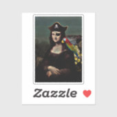 Sticker Mona Lisa Pirate (Feuille)