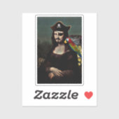 Sticker Mona Lisa Pirate (Feuille)