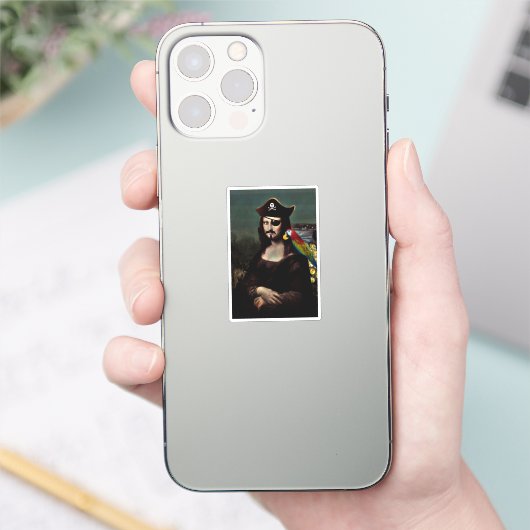 Sticker Mona Lisa Pirate (Téléphone)