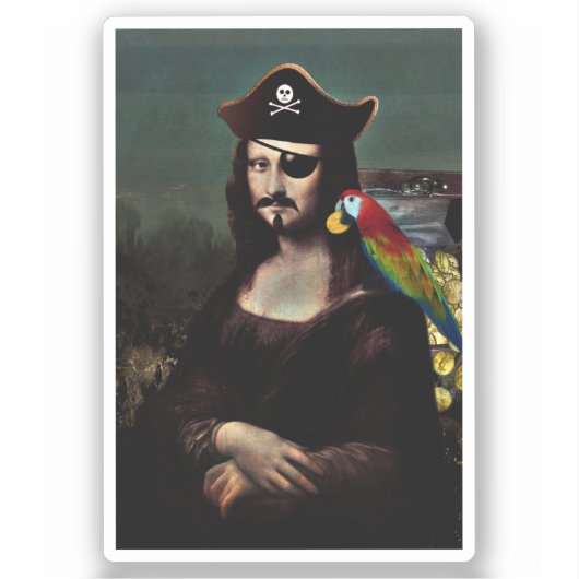 Sticker Mona Lisa Pirate (Recto)