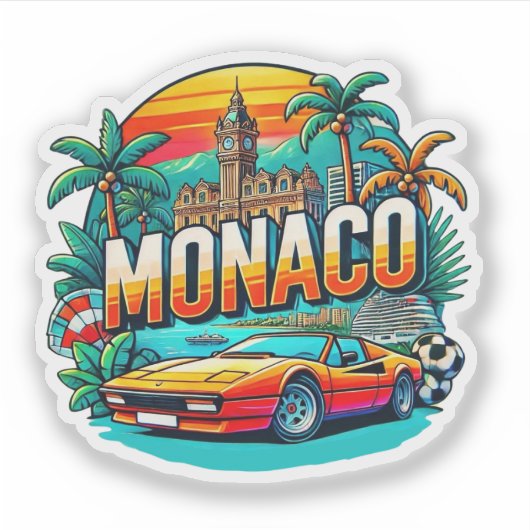 Sticker Monaco (Devant)