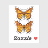 Sticker Monarch Butterfly (Feuille)