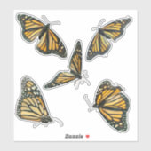 Sticker Monarque Butterflies (Feuille)