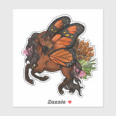 Sticker Monarque Pixie Horse Pegasus (Feuille)