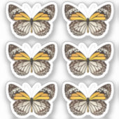 Sticker Monarque réaliste Monarch Butterfly Scrapbook stic (Recto)
