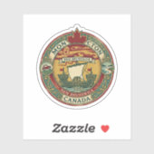 Sticker Moncton, New Brunswick (Feuille)