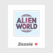Sticker Monde alien (Feuille)
