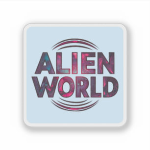Sticker Monde alien