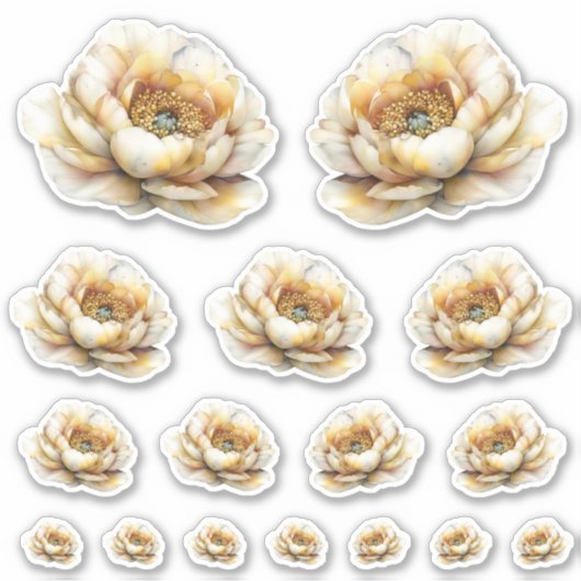 Sticker Monde de Fée au Miel Doré – Fleurs (Devant)